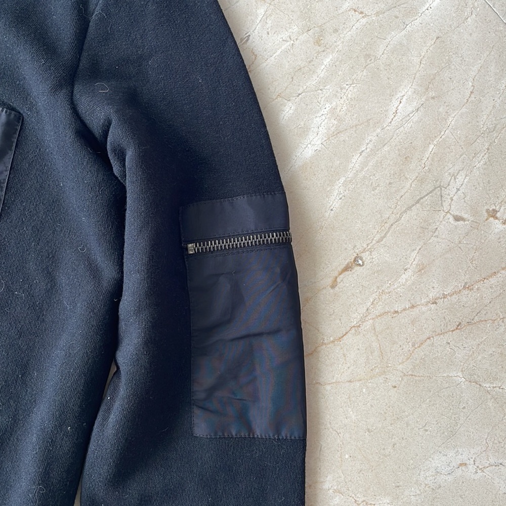 THEORY PULLOVER LIGHTWEIGHT BLACK SWEATSHIRT - Picture 4 of 8